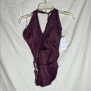 Purple One-Piece Swimsuit